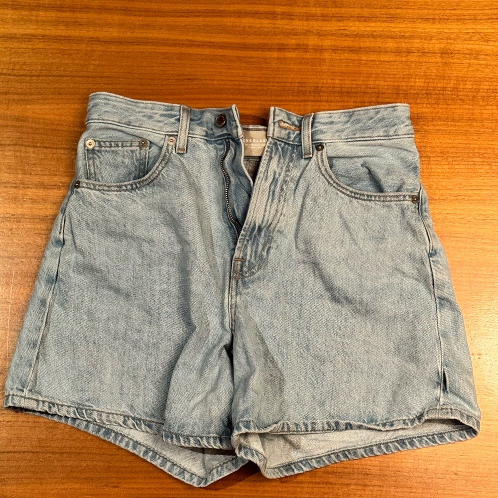 Everlane A Line Denim Shorts